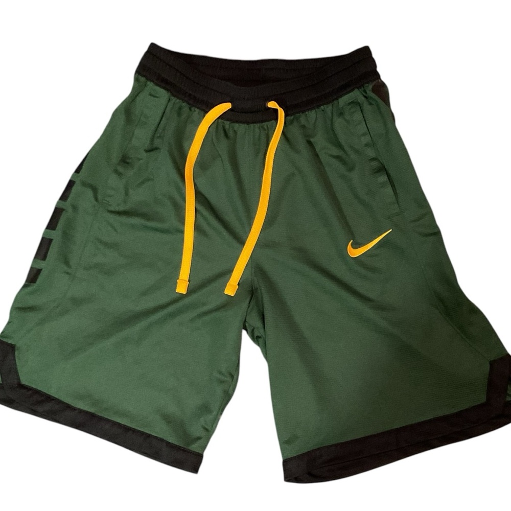 Nike Green and Black Athletic Shorts